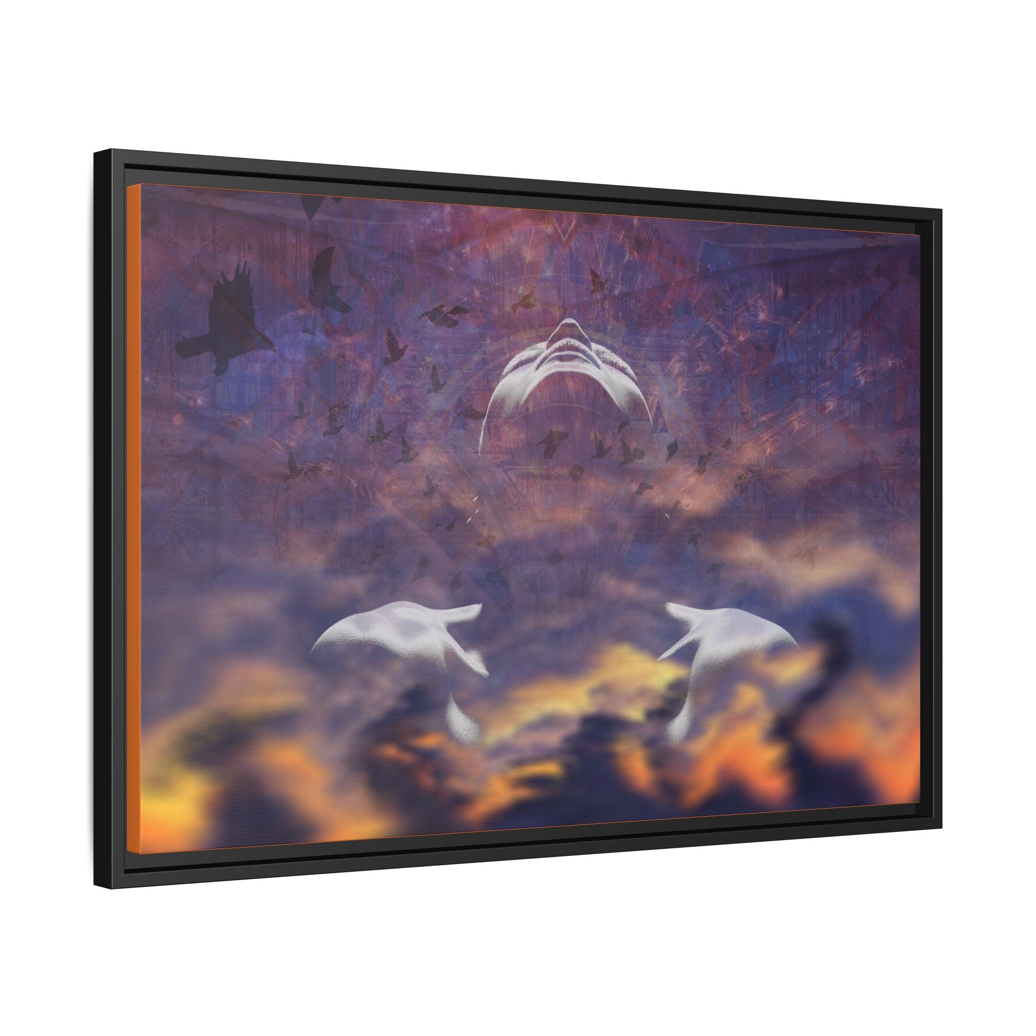 Becoming Matte Framed Canvas