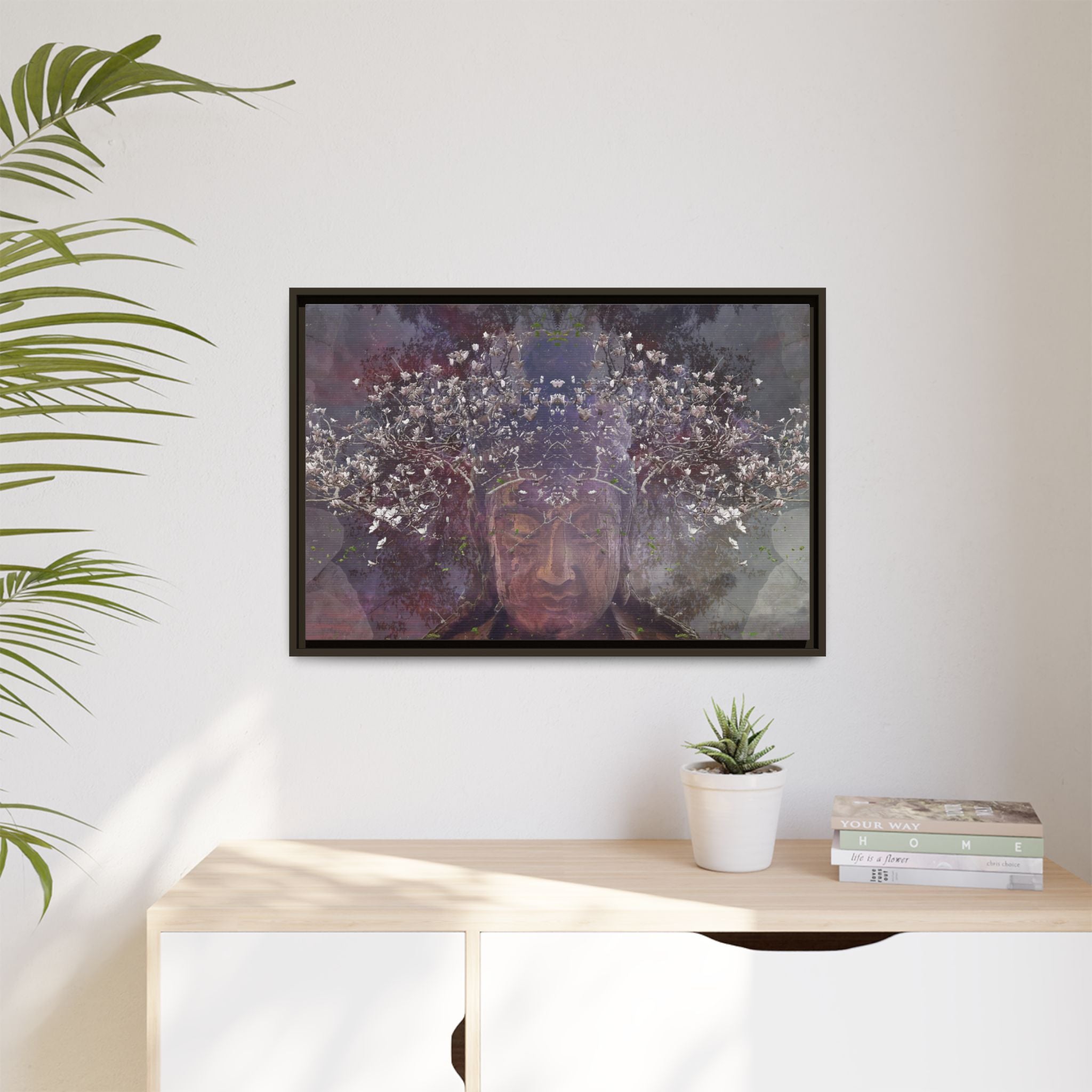 Quan Yin in Magnolia Matte Canvas (Framed)