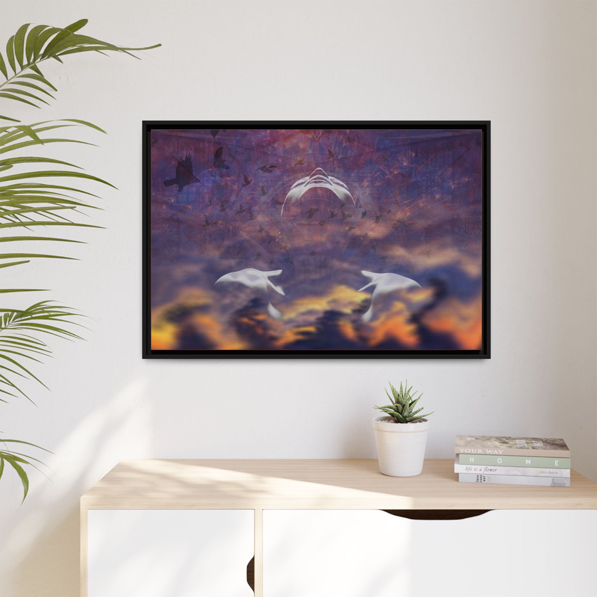 Becoming Matte Framed Canvas