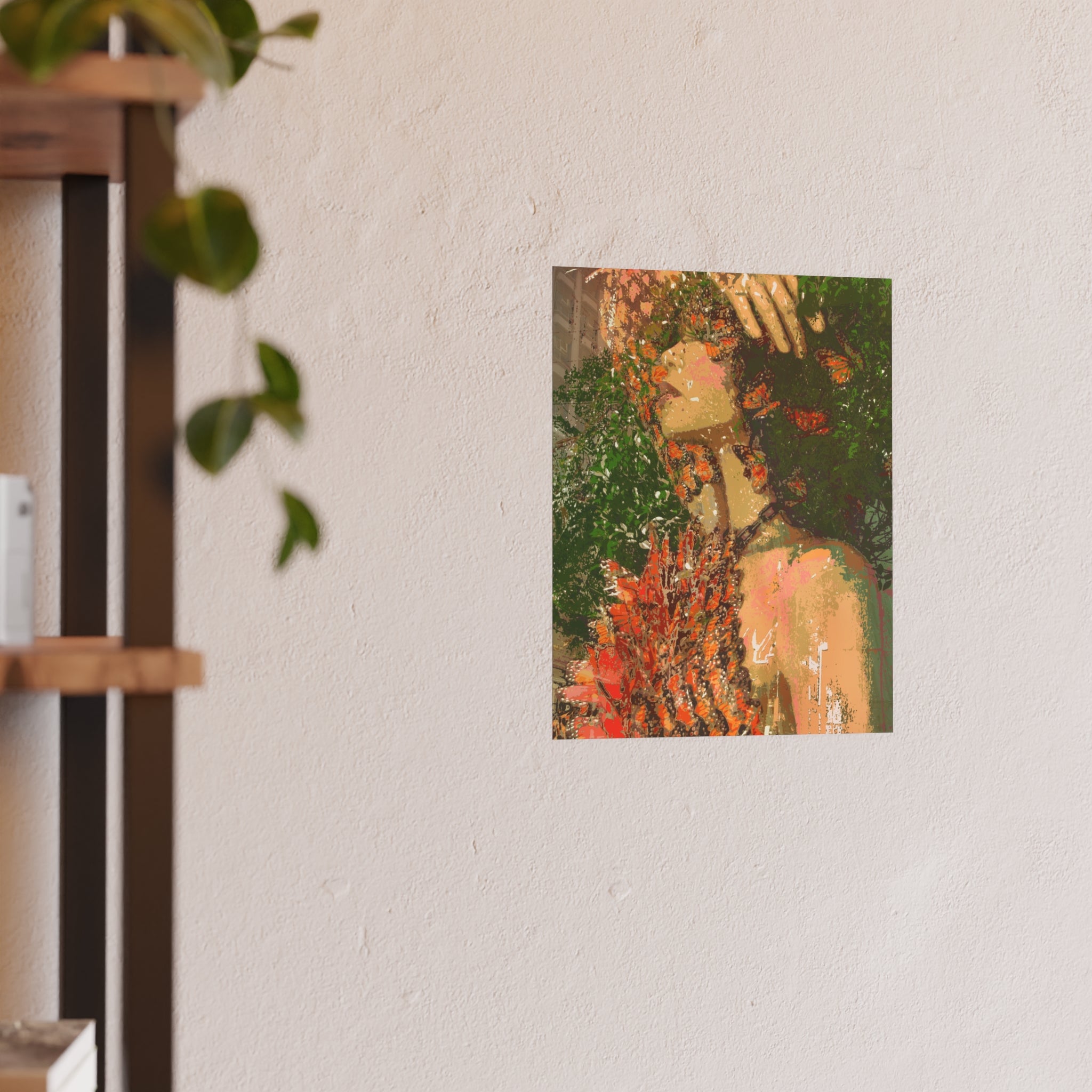 Green City Goddess Poster – Cosmic Mandala Satin/Matte Art Print