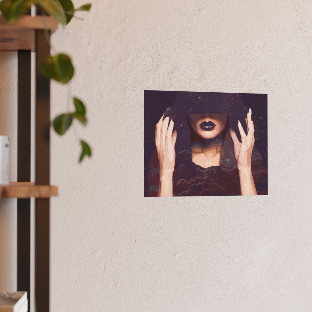 Dusk Preparing Poster – Cosmic Mandala Satin/Matte Art Print
