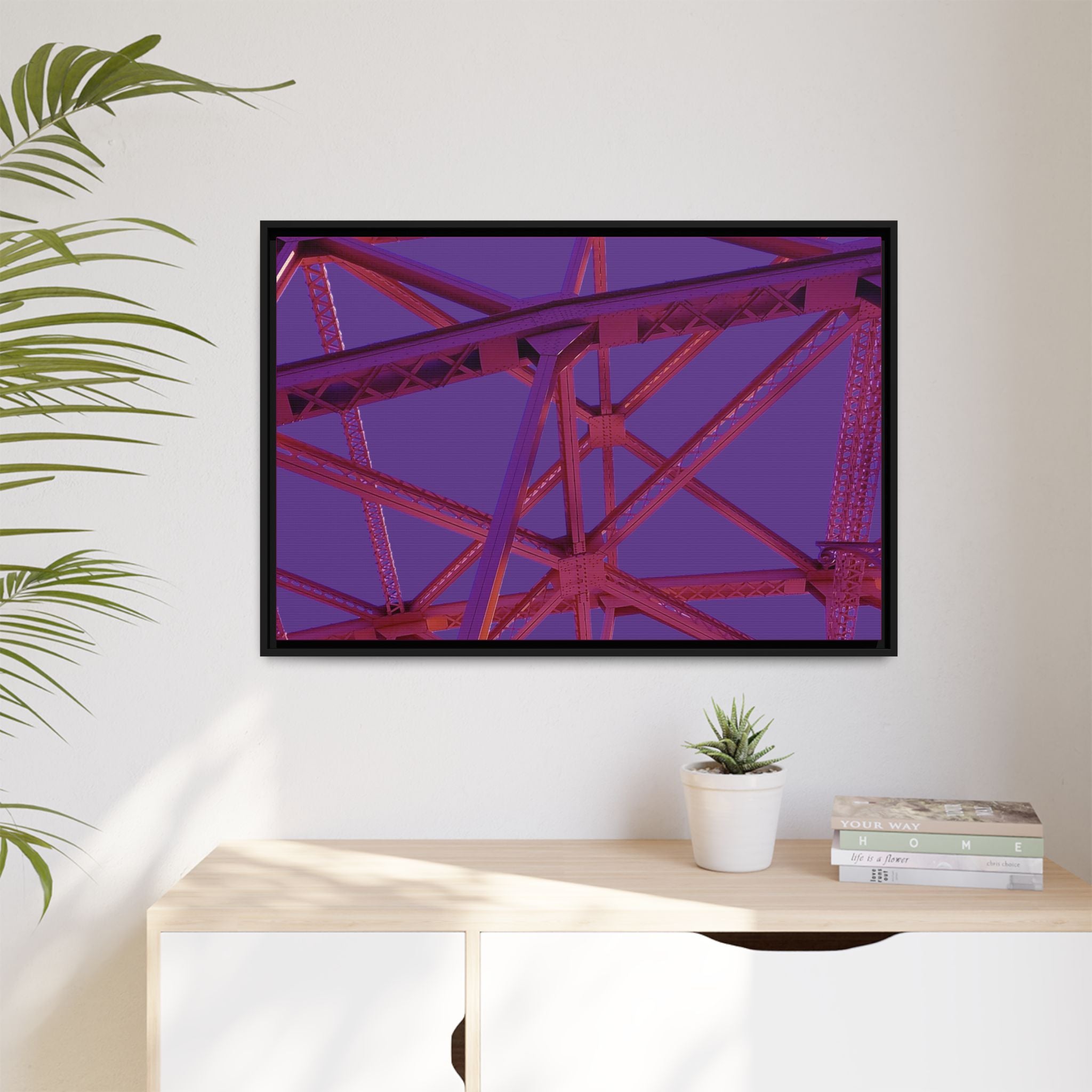 Holy Hot Pink and Horny Matte Canvas (Framed)