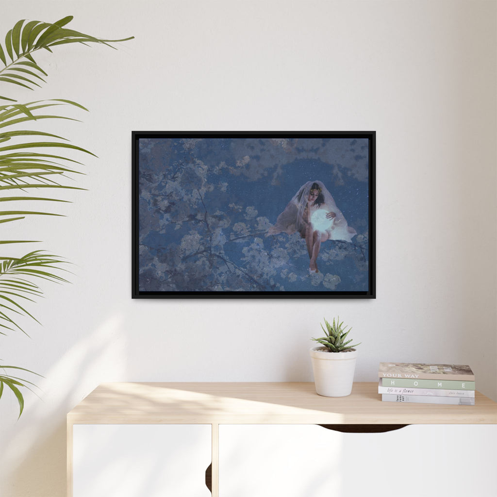 Blue Moon Canvas (Framed)