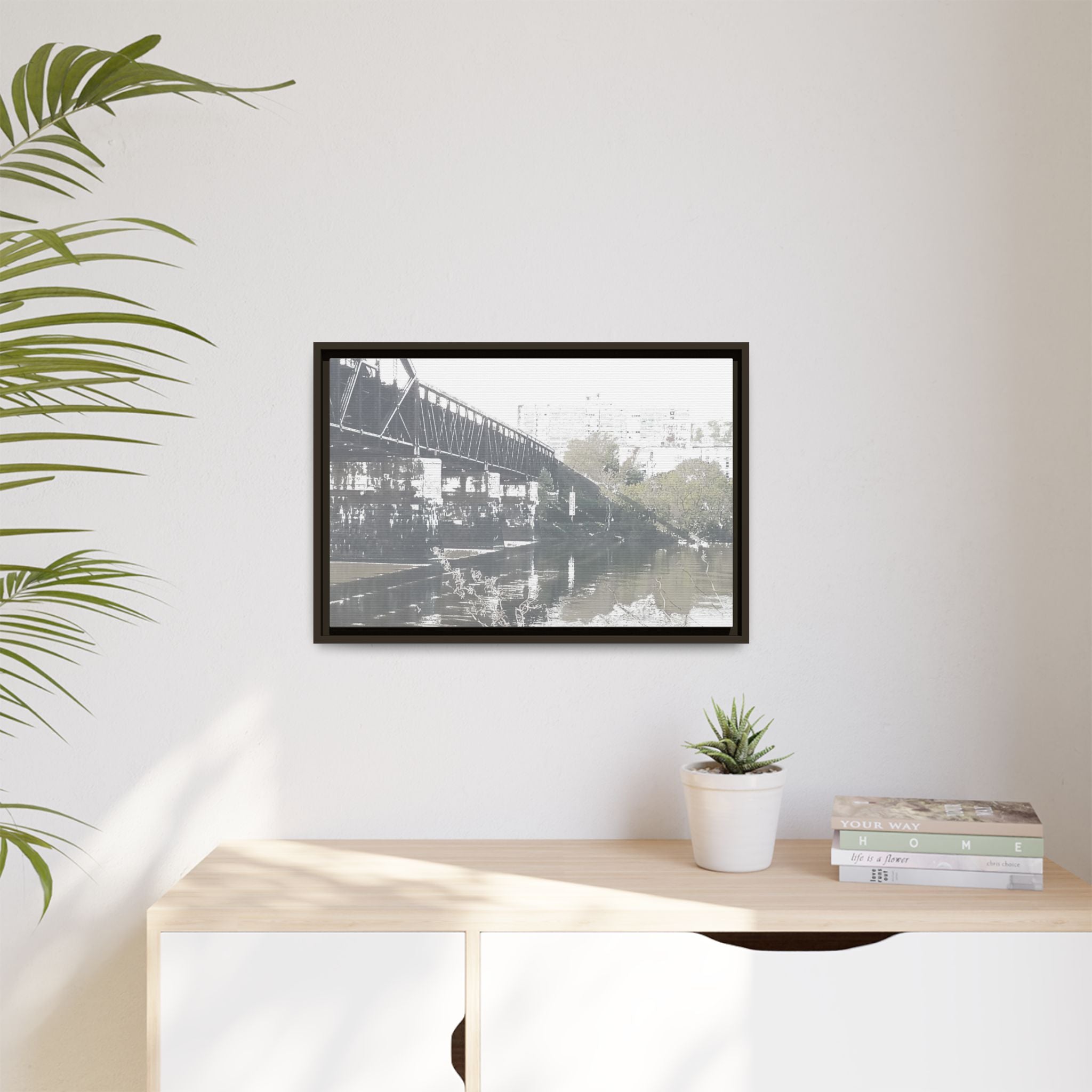 Urban Bridge Canvas (Framed)