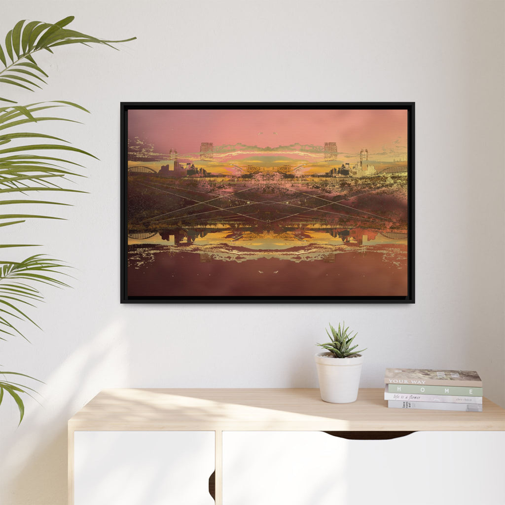 I Stayed Up All Night and All I Got Was This Glorious Sunrise Canvas (Framed)