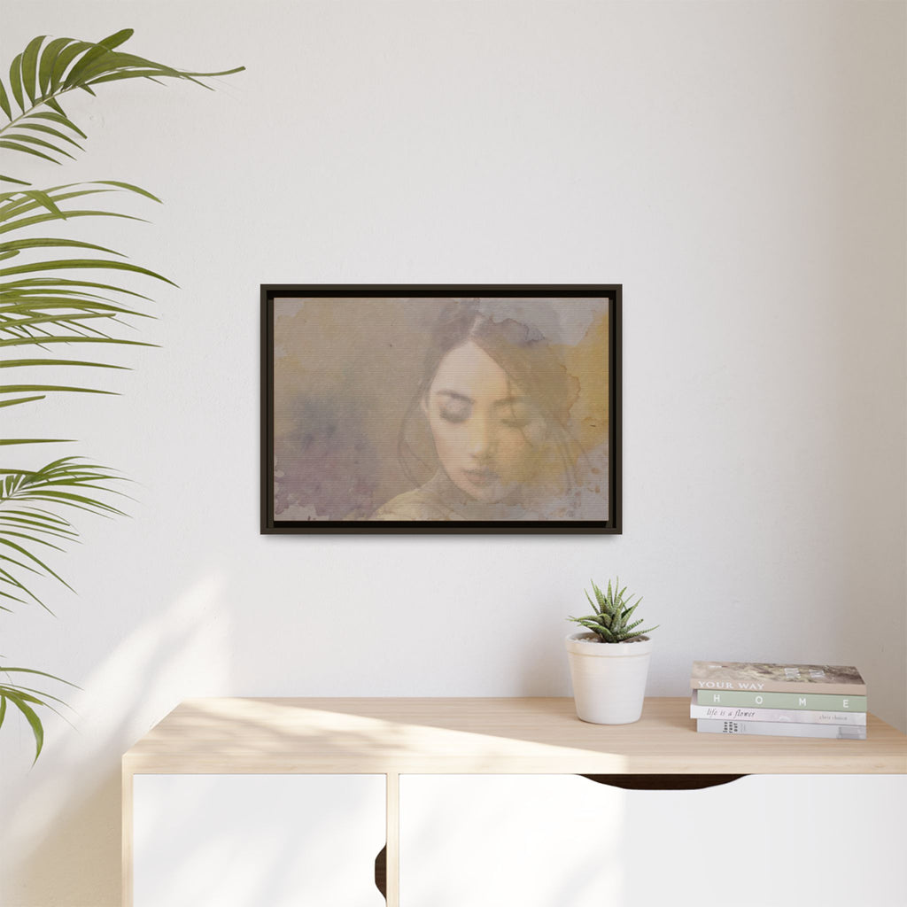 Reading the Leaves Matte Canvas (Framed)