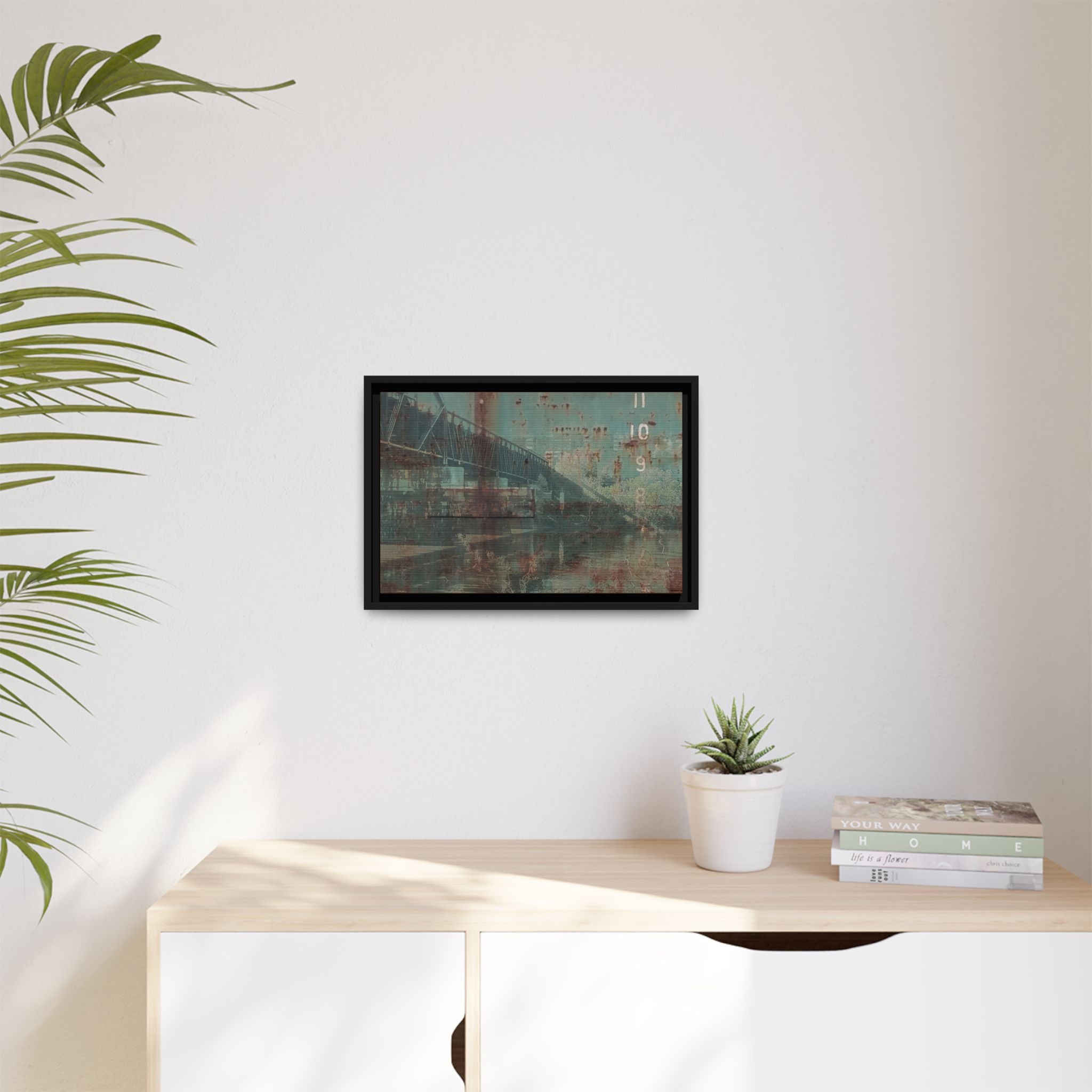 Urban River Rust Matte Canvas (Framed)