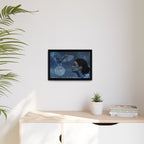 Moon Owl Matte Canvas (Framed)