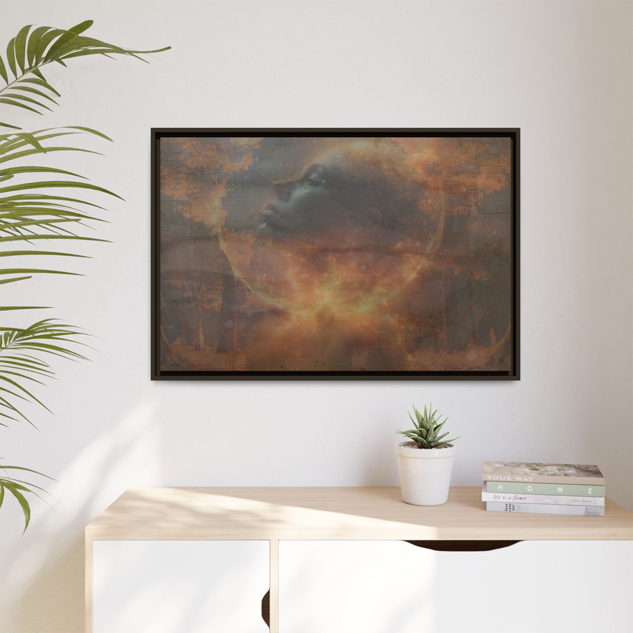 If You Burn Us We Will Rise Again Framed Canvas