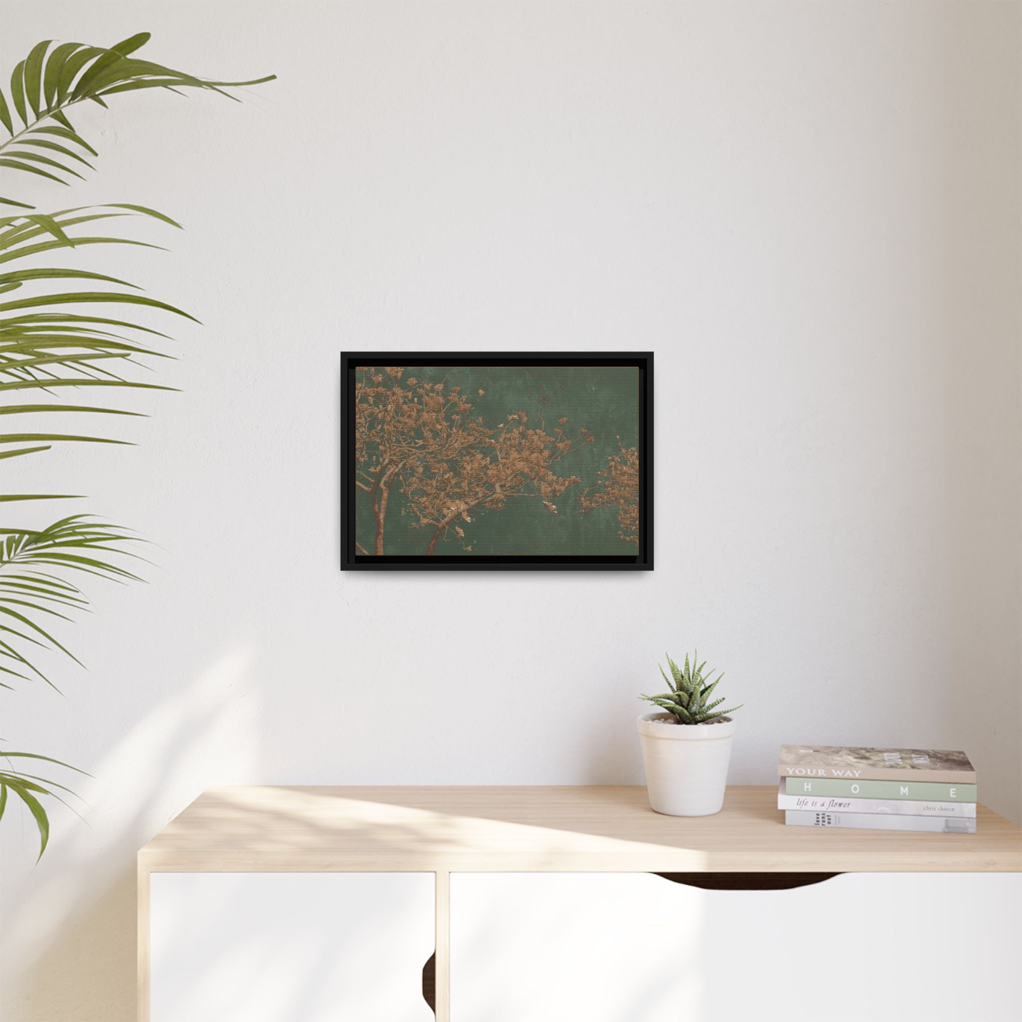 Golden Magnolia Canvas (Framed)