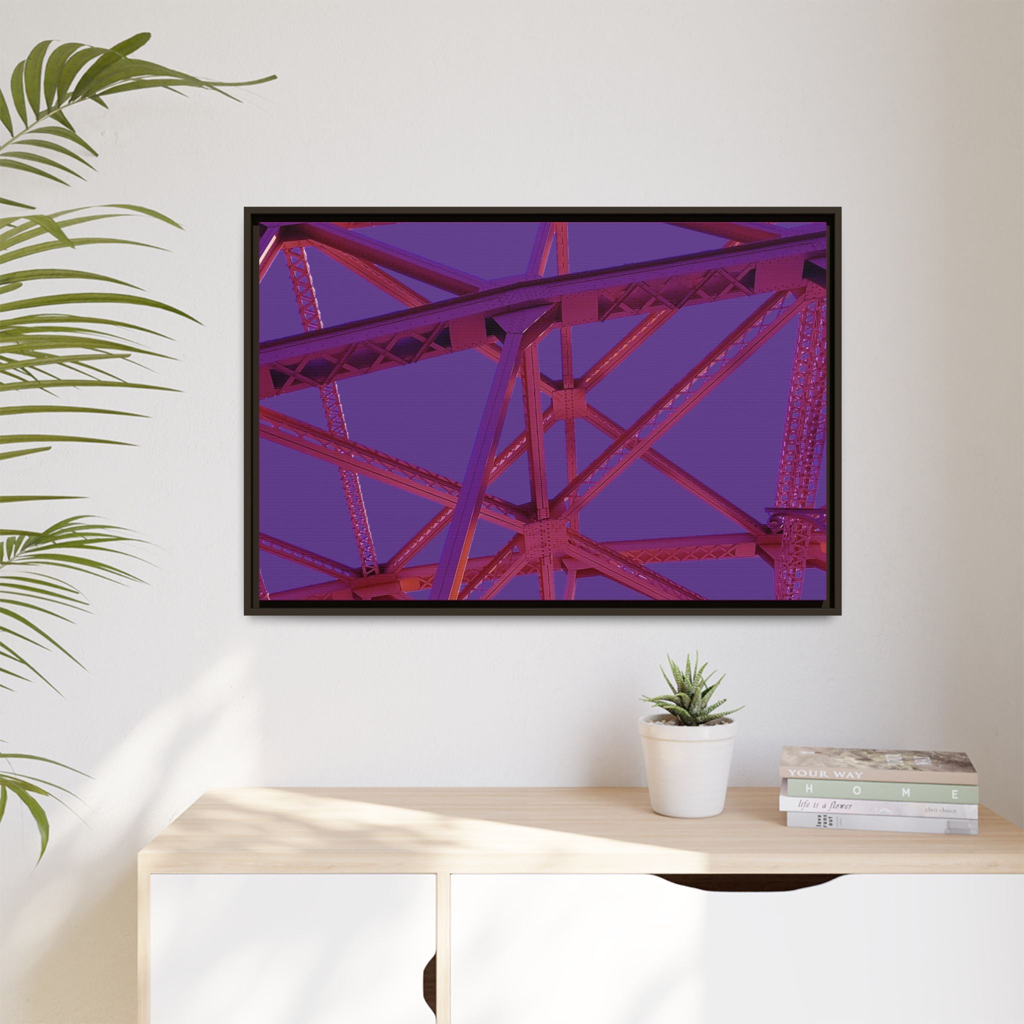Holy Hot Pink and Horny Matte Canvas (Framed)