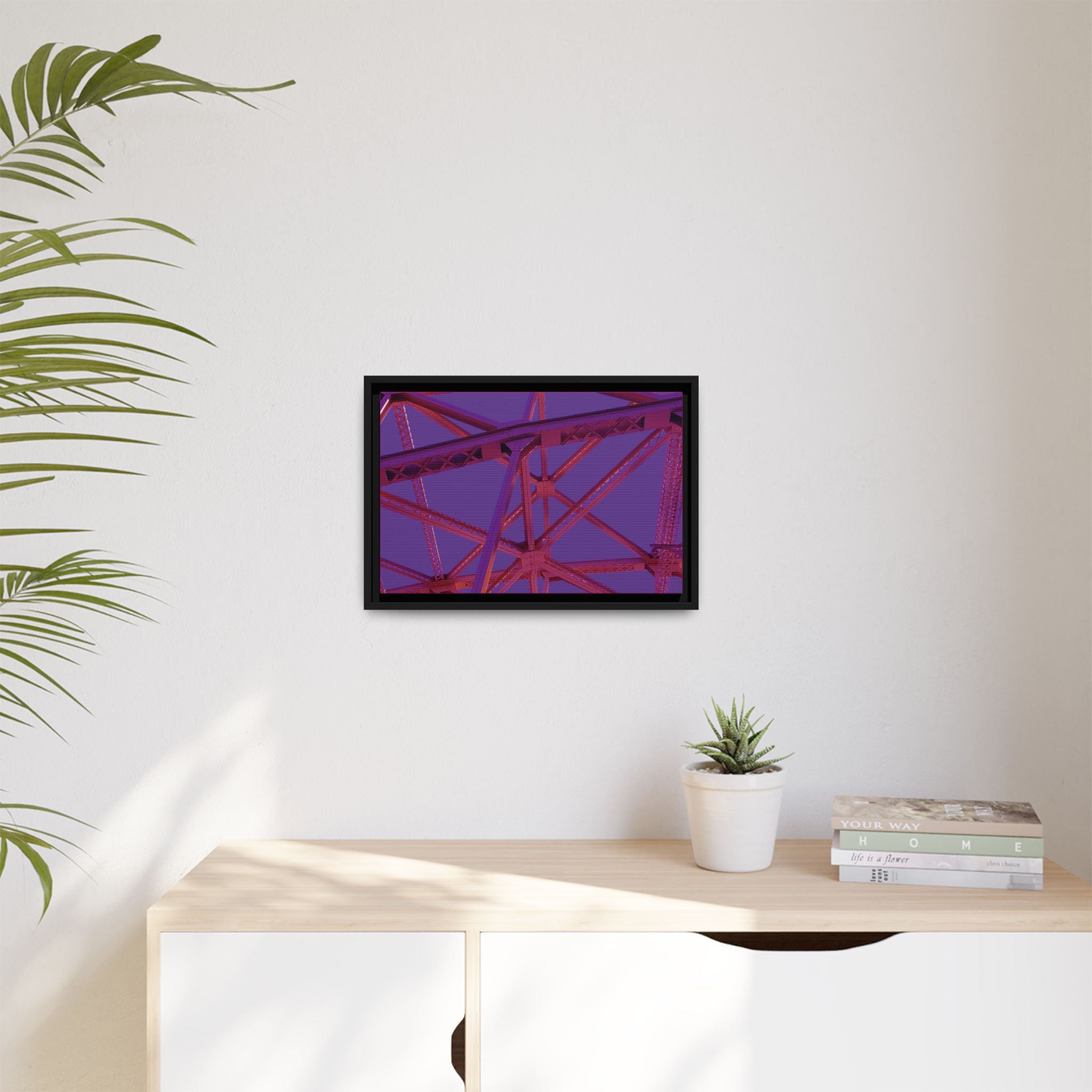 Holy Hot Pink and Horny Matte Canvas (Framed)
