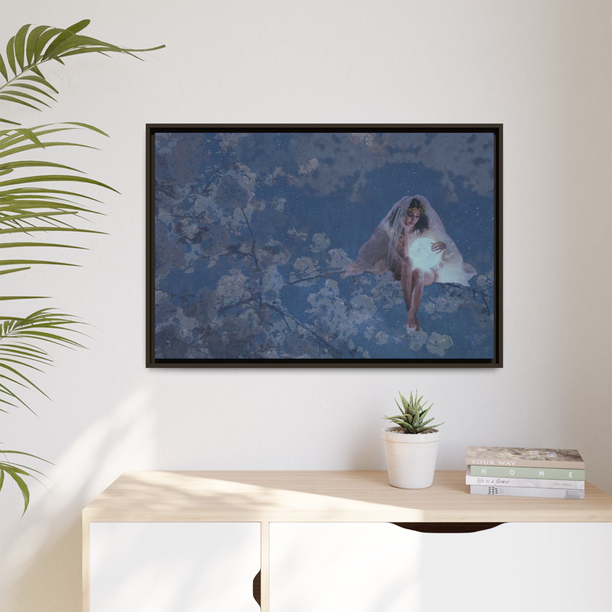 Blue Moon Canvas (Framed)
