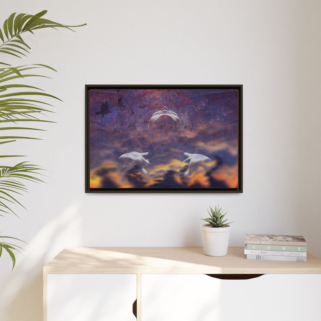 Becoming Matte Framed Canvas