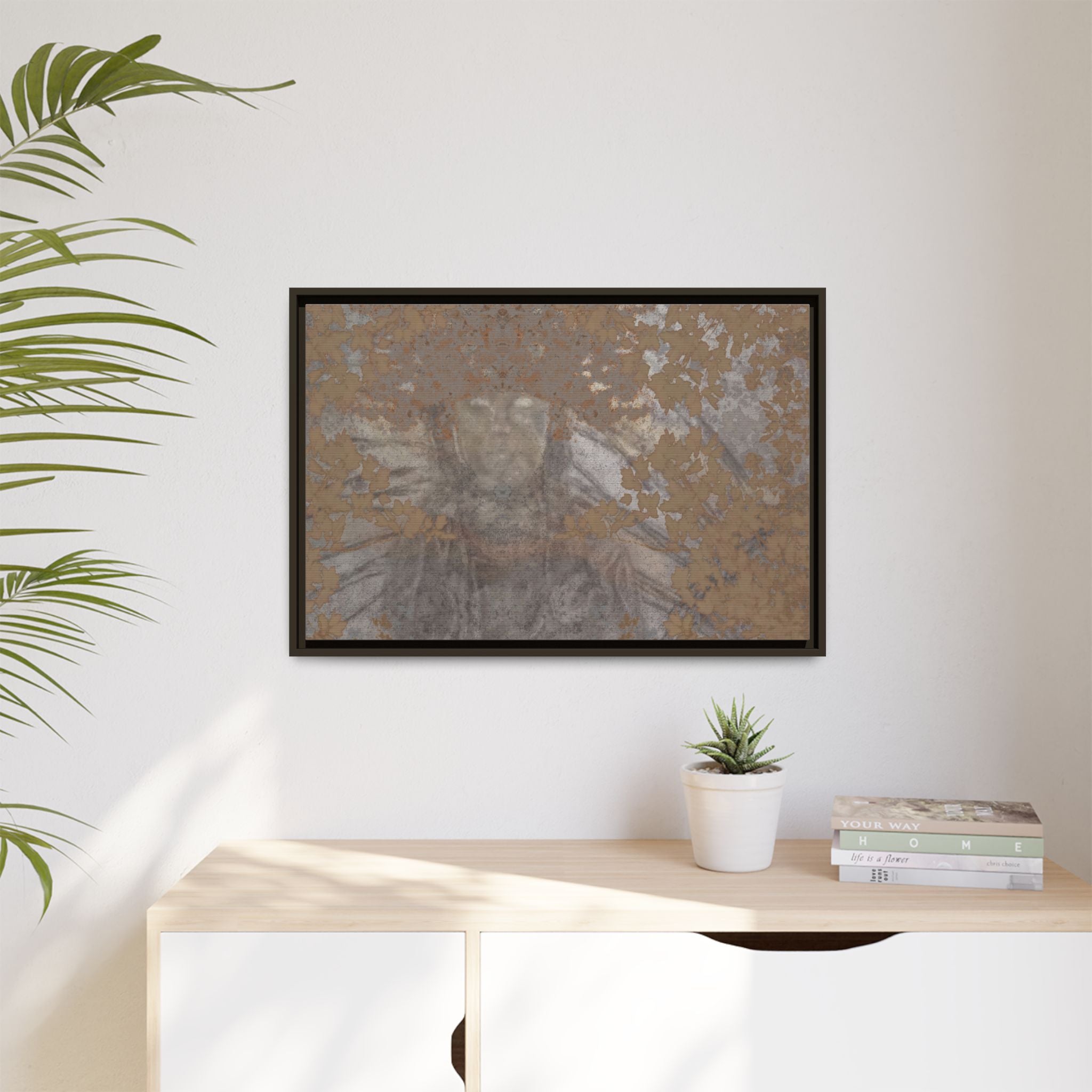 Quan Yin Metallic Canvas (Framed)