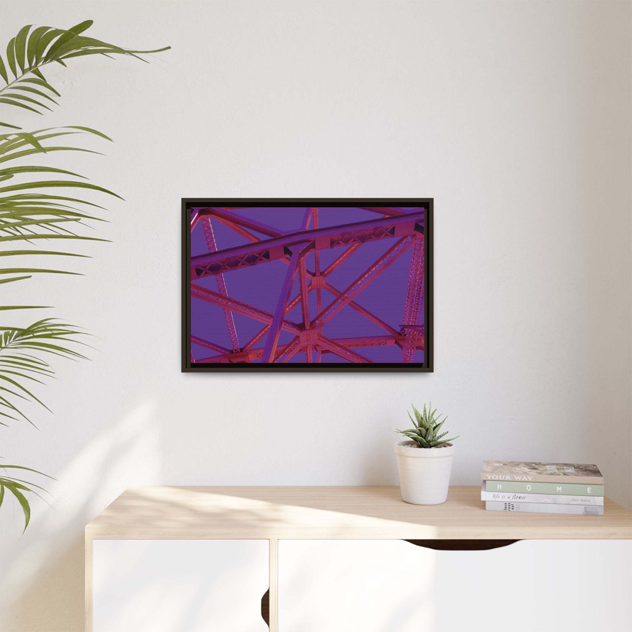 Holy Hot Pink and Horny Matte Canvas (Framed)