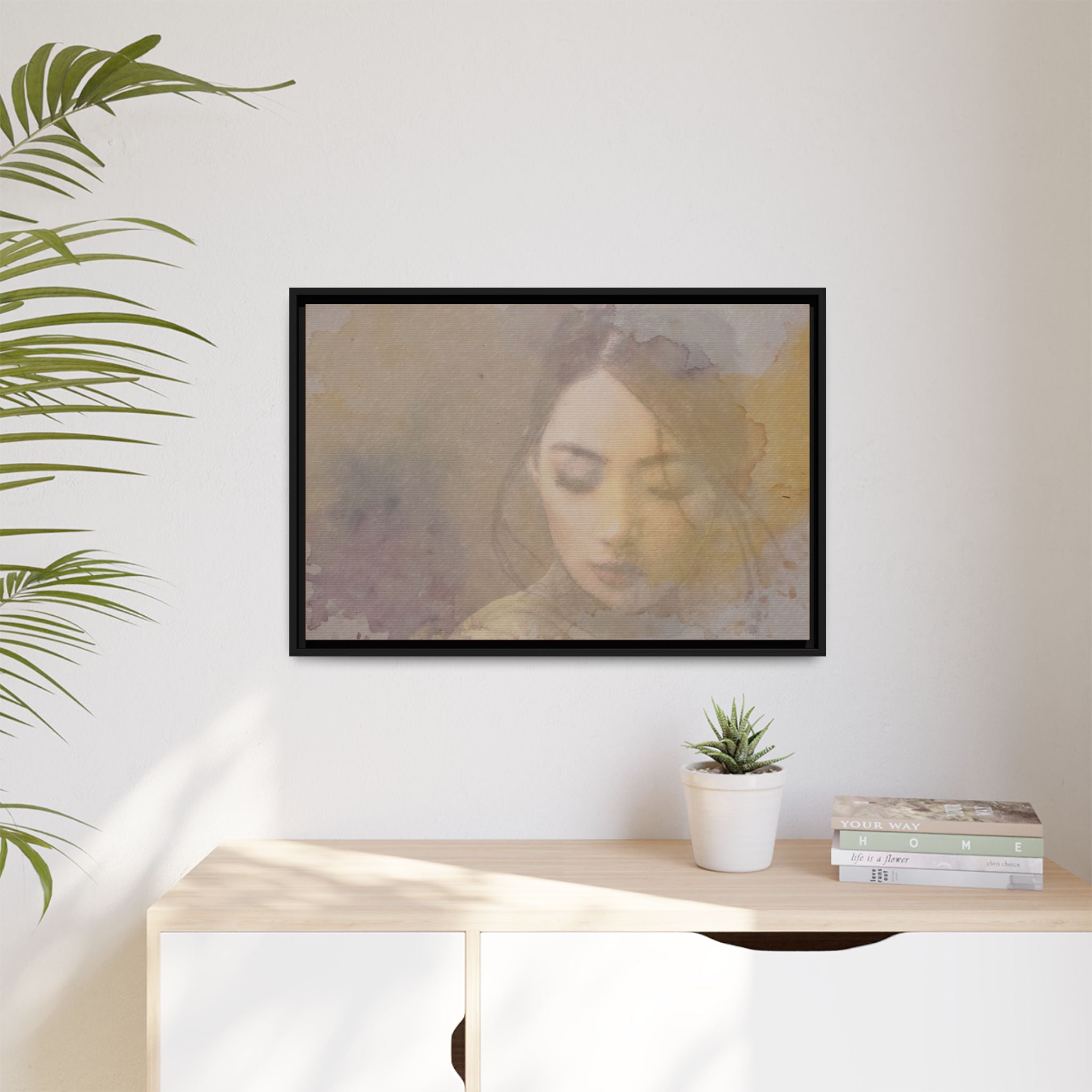 Reading the Leaves Matte Canvas (Framed)