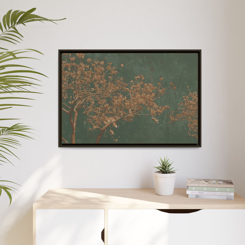 Golden Magnolia Canvas (Framed)