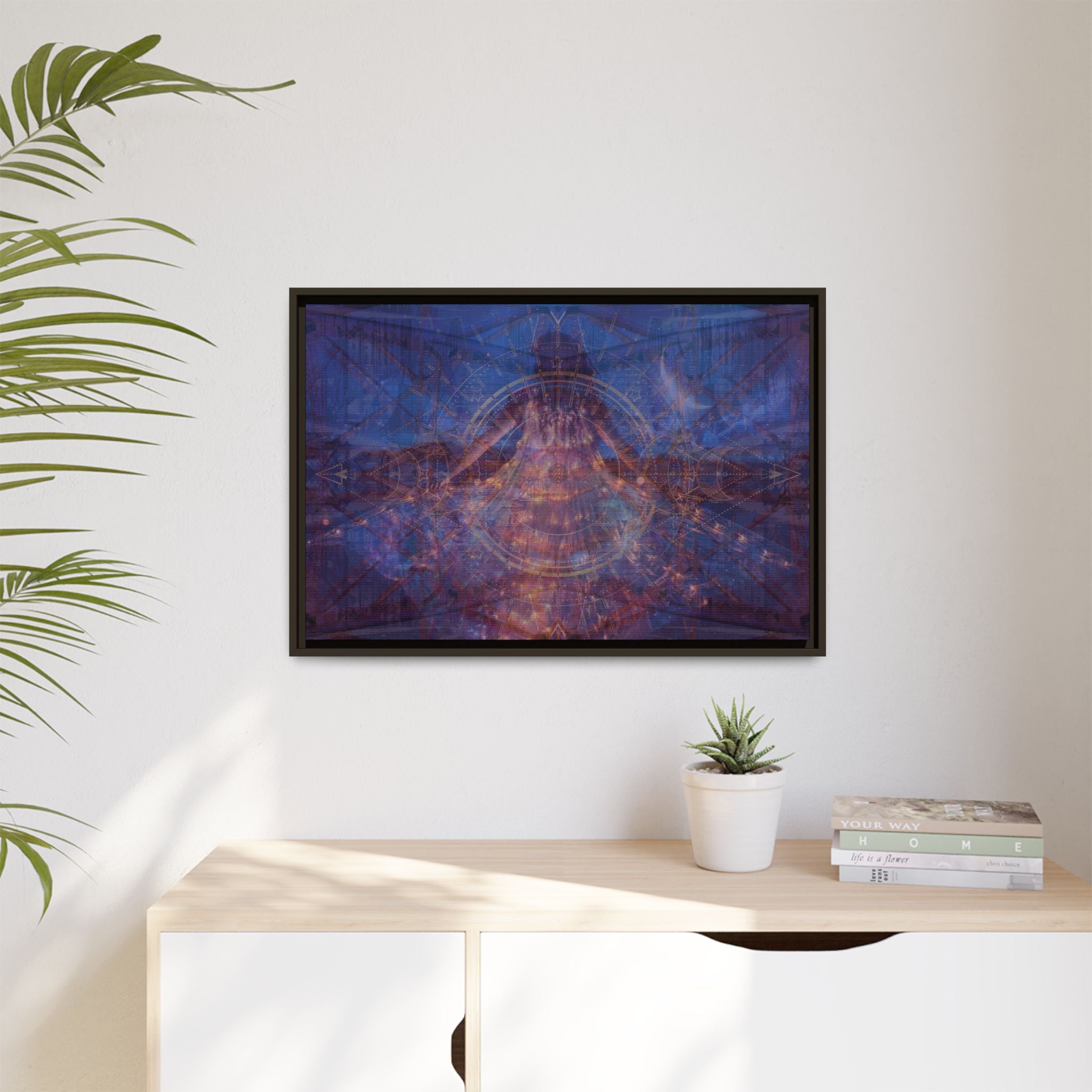 Midnight Sun Matte Canvas (Framed)