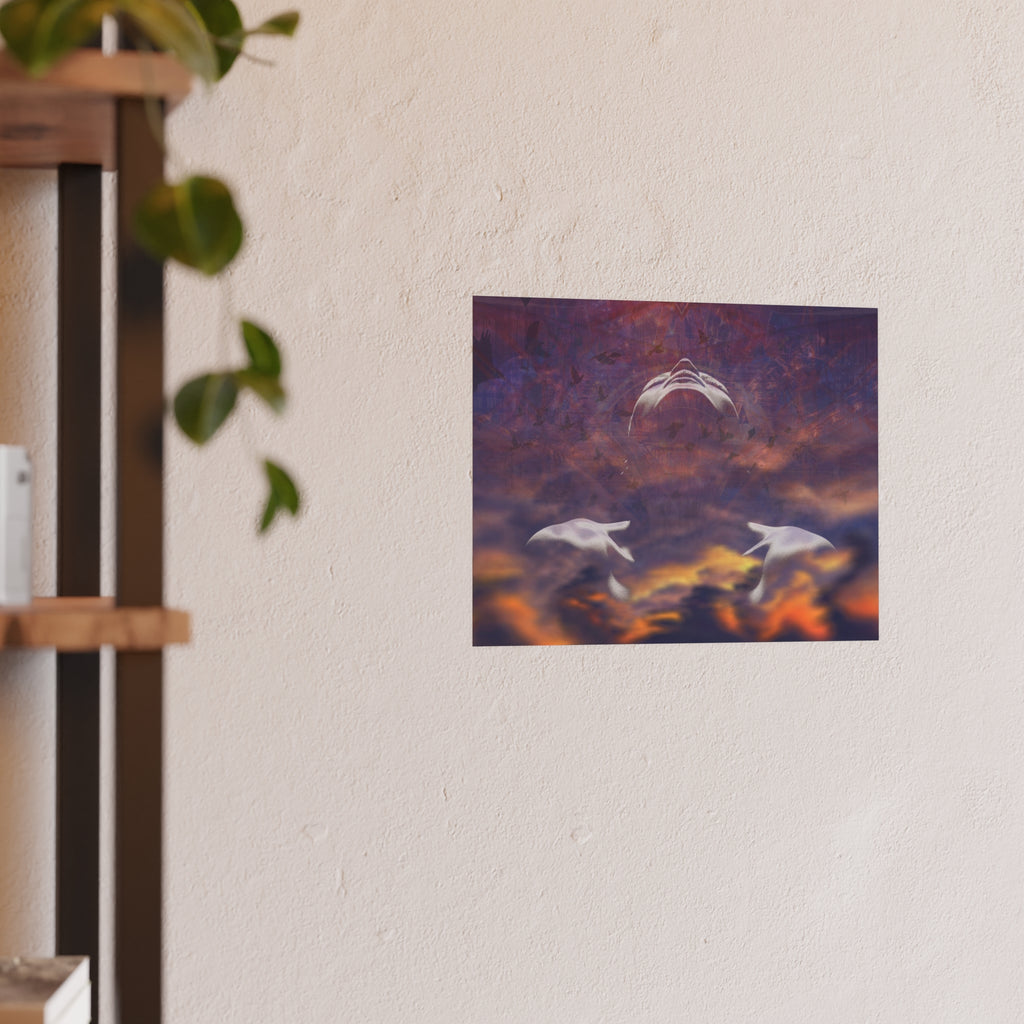 Becoming Geometry Poster – Cosmic Mandala Satin/Matte Art Print