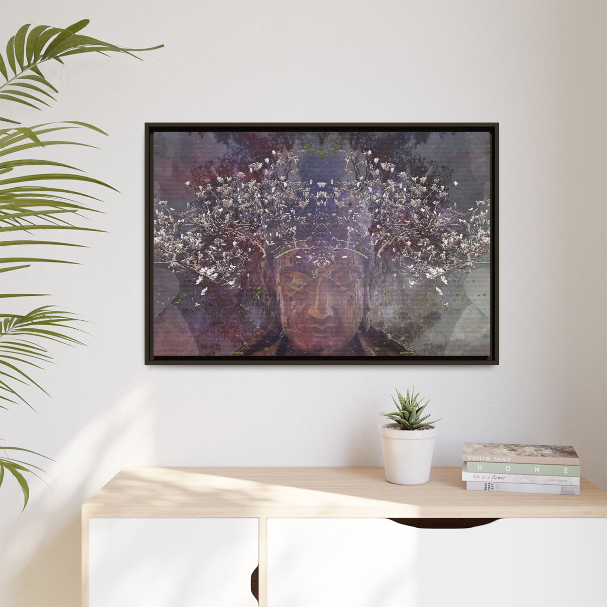 Quan Yin in Magnolia Matte Canvas (Framed)