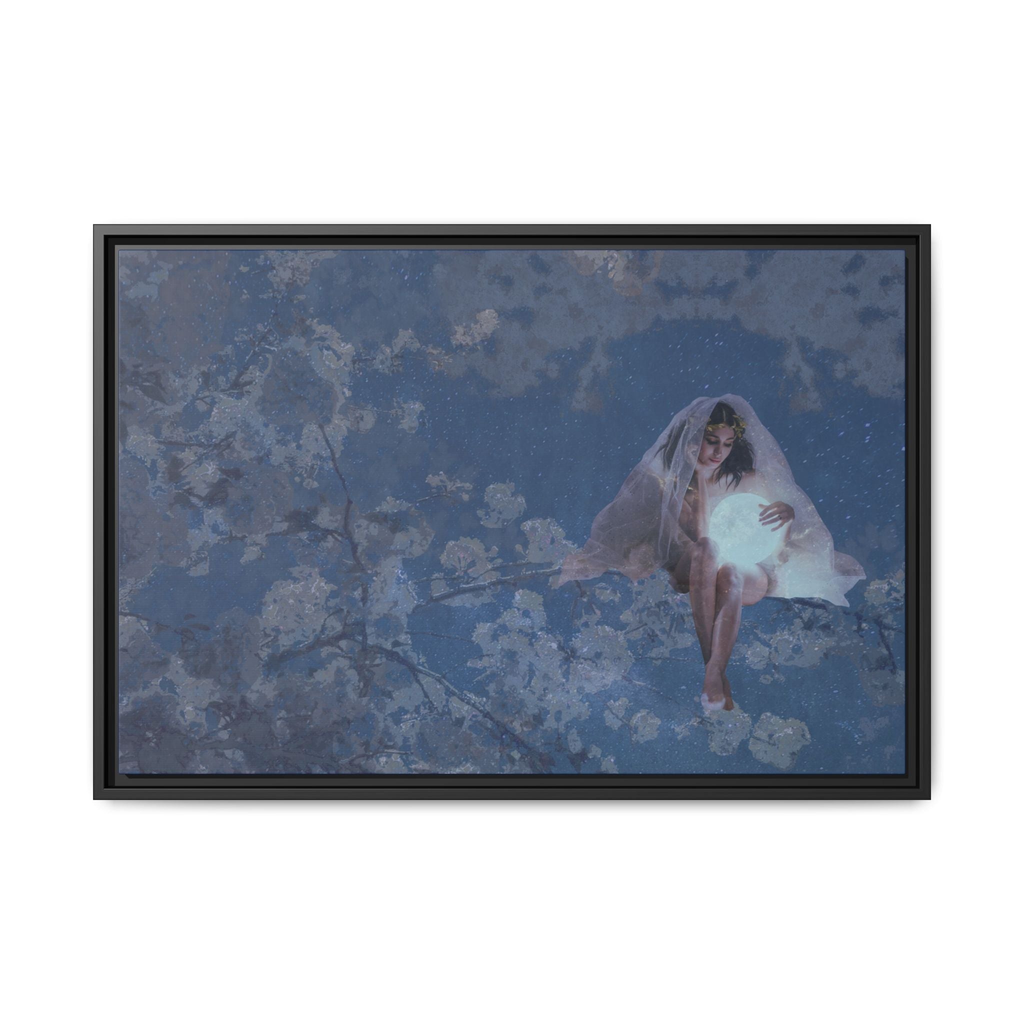 Blue Moon Canvas (Framed)