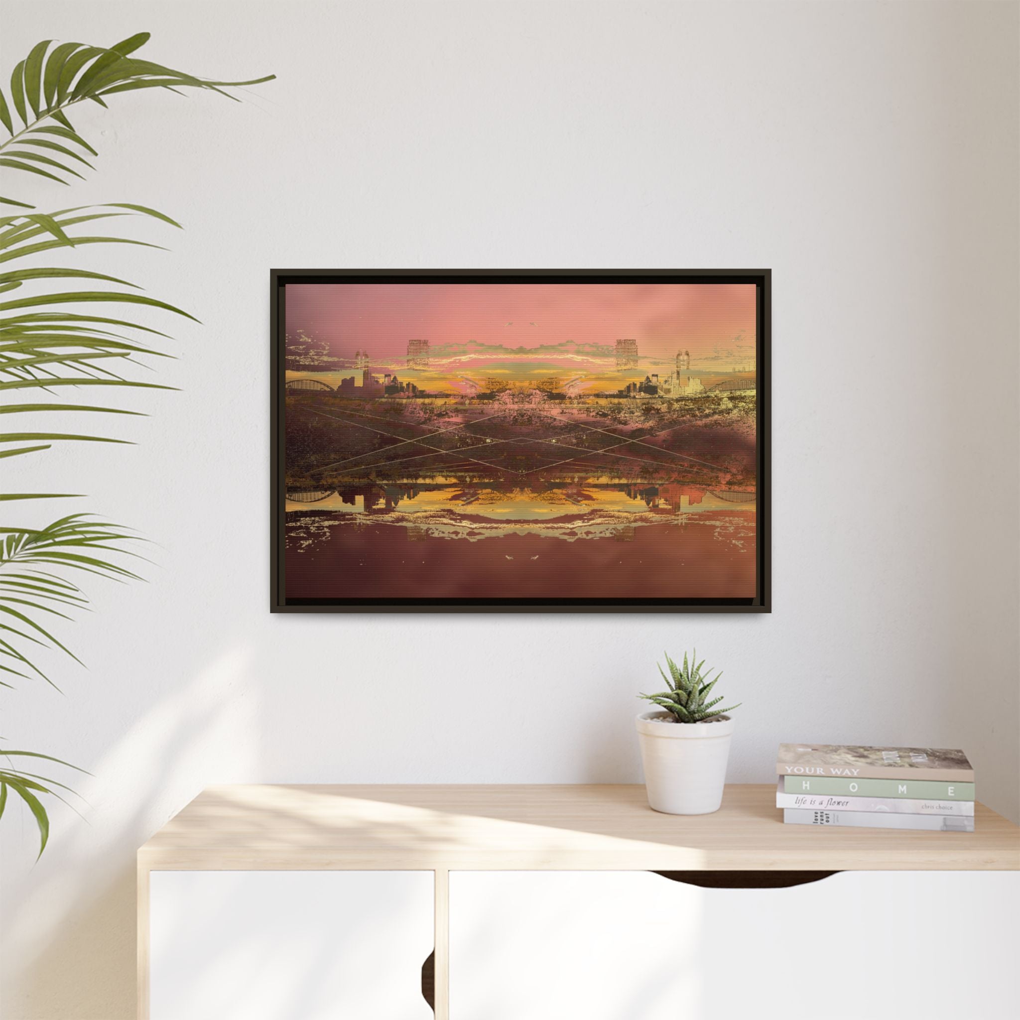 I Stayed Up All Night and All I Got Was This Glorious Sunrise Canvas (Framed)