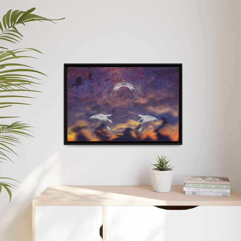 Becoming Matte Framed Canvas