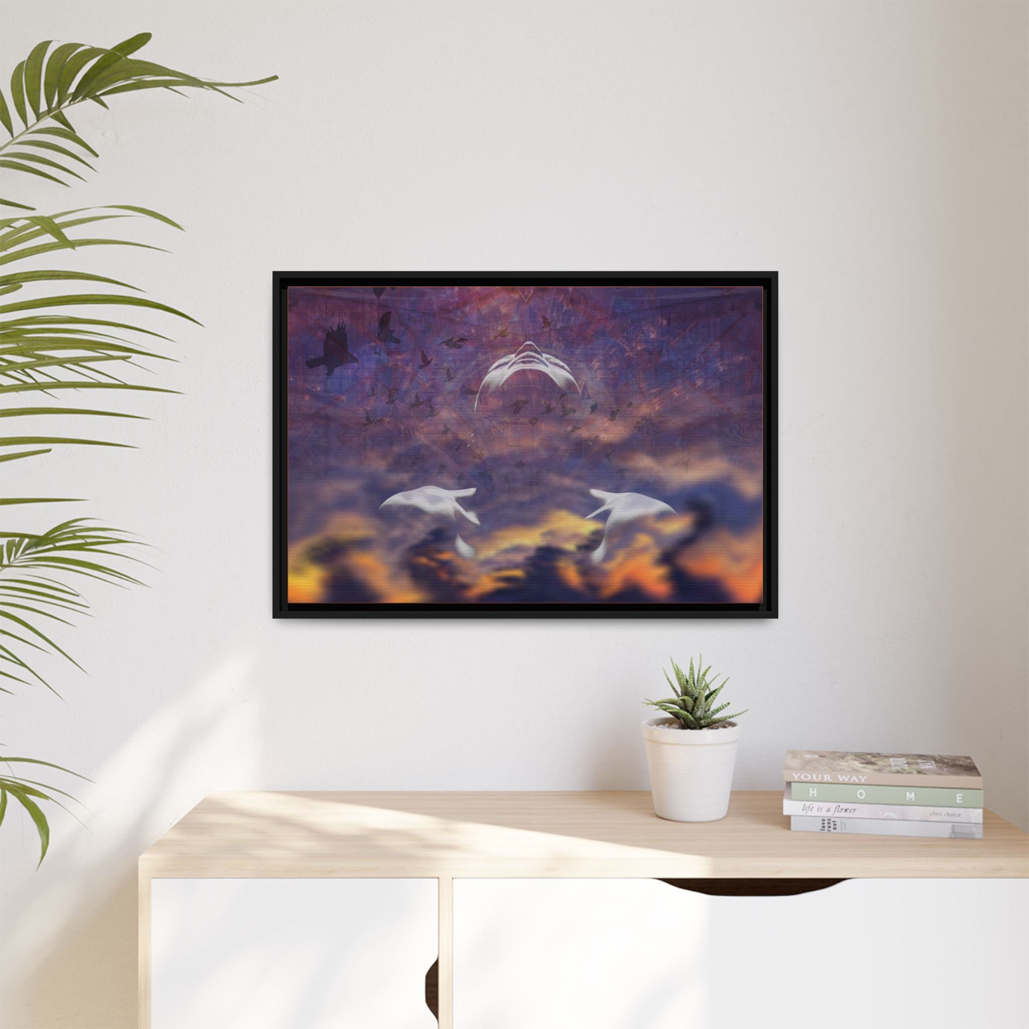 Becoming Matte Framed Canvas