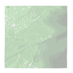 Green Leaf Silk Scarf Wrap or Shawl