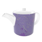 Purple Leaf Bone China Teapot