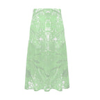 Green Leaf Midi Skirt