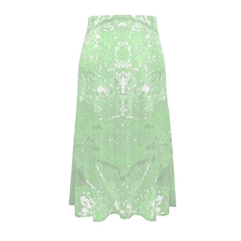 Green Leaf Midi Skirt