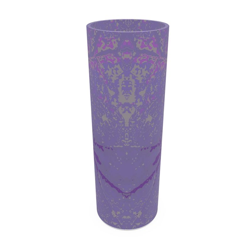 Purple Leaf Glass Vase
