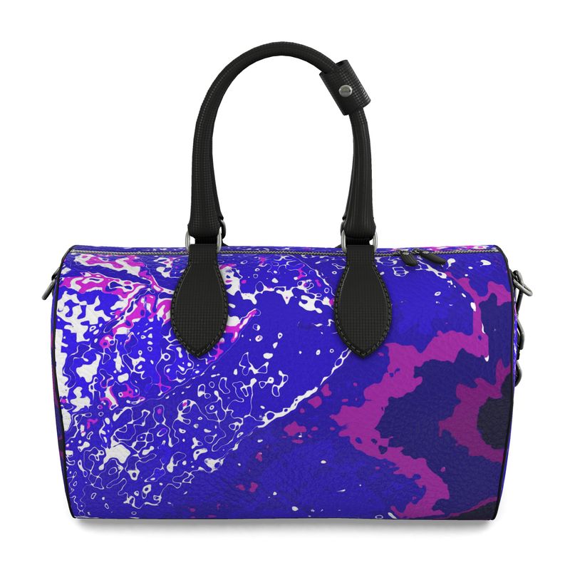 Electric Blue Leaf Duffle bag