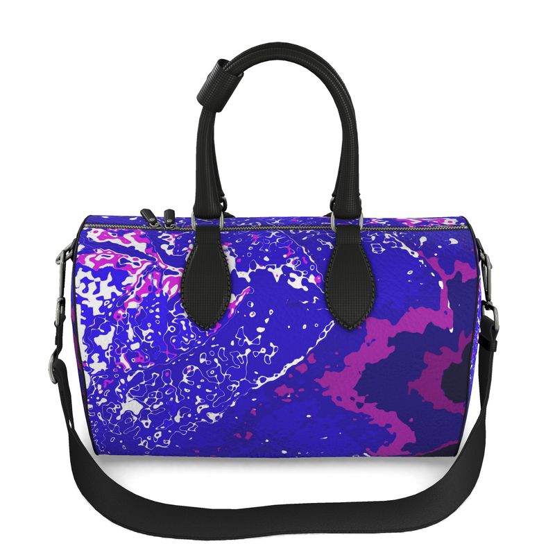 Electric Blue Leaf Duffle bag
