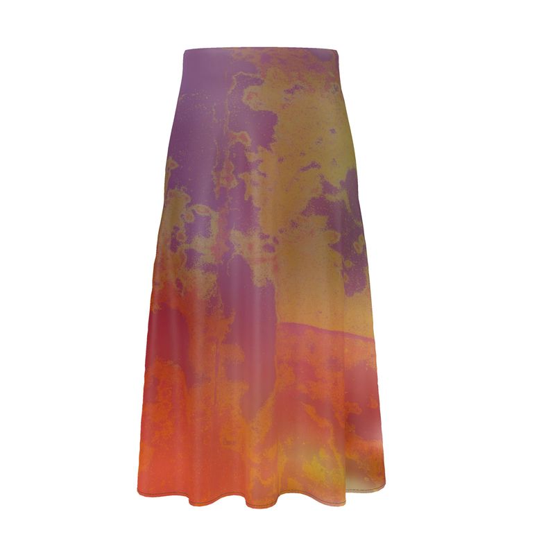Neon Shade Midi Skirt