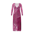 Pink Leaf Ladies Cardigan SHORT/LONG