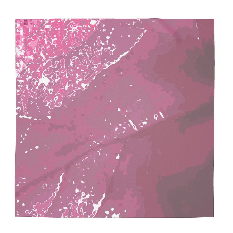Pink Leaf Scarf Wrap or Shawl