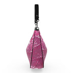 Pink Leaf Curve Hobo Bag