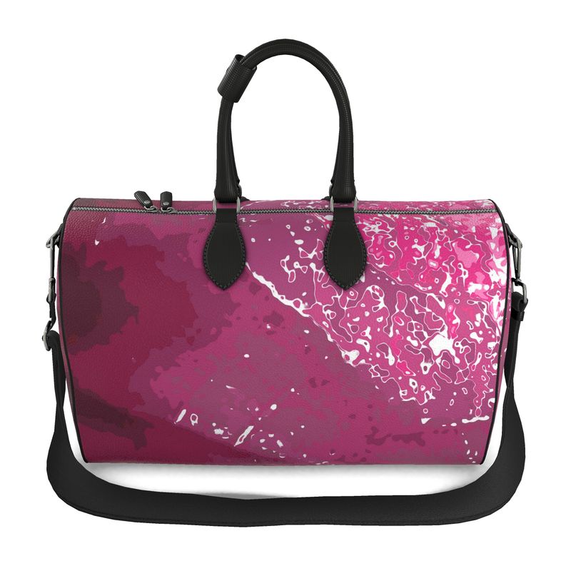 Pink Leaf Duffle bag