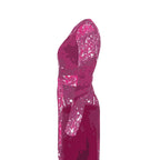Pink Leaf Wrap Dress