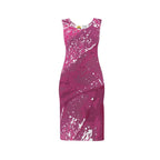 Pink Leaf Bodycon Dress