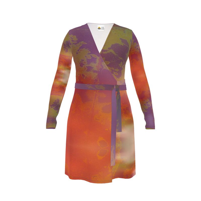 Neon Shade Wrap Dress