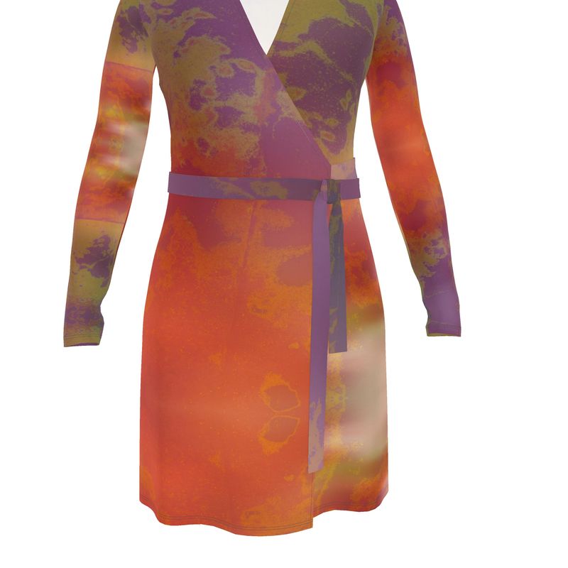 Neon Shade Wrap Dress