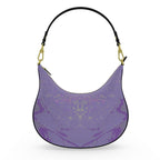 Purple Leaf Curve Hobo Bag