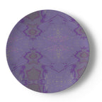 Purple Leaf China Plates