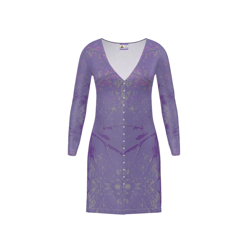 Purple leaf Ladies Cardigan SHORT/LONG