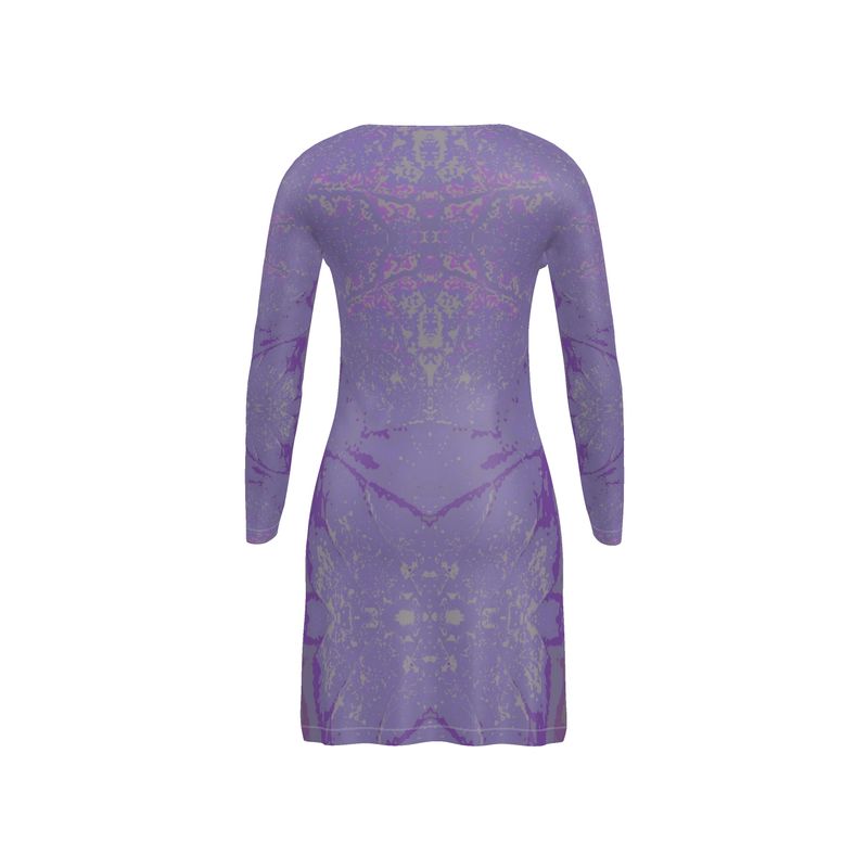 Purple leaf Ladies Cardigan SHORT/LONG