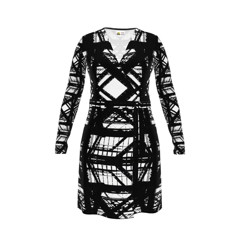 Hot Metal Wrap Dress